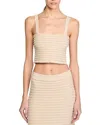 Sandro Merveille Embellished Tank Top In Beige