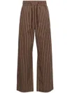 SANDRO RHINESTONED HIGH-WAIST PALAZZO TROUSERS