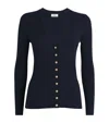 Sandro Rib-knit Cardigan In Blue