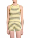 Sandro Rib Knit Vest Top In Yellow