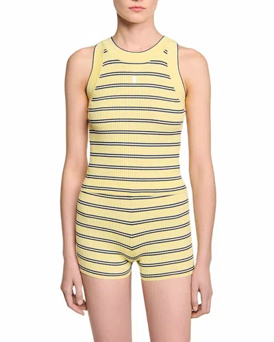 Sandro Rib Knit Vest Top