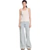 Sandro Rhinestoned Tank Top In Ecru