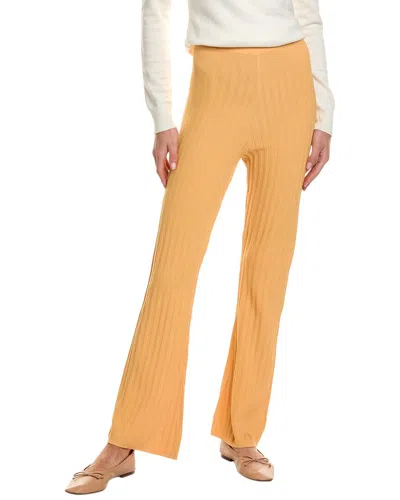 Sandro Rib Pant In Orange