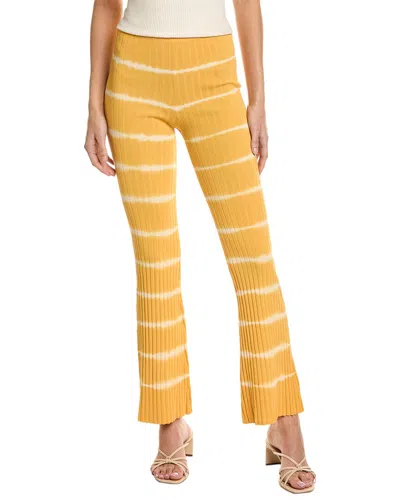 Sandro Rib Pant In Yellow