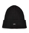 Sandro Ribbed Beanie In Black