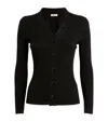 Sandro Gabrielle Ribbed Knitted Cardigan In Black