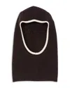 Sandro Ribbed Knit Balaclava In Brown