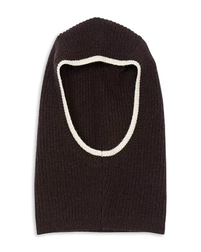 SANDRO RIBBED KNIT BALACLAVA