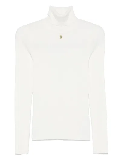 Sandro Ribbed-knit Jumper In White