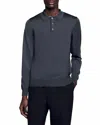 Sandro Ribbed Polo Shirt
