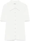 Sandro Ribbed Shirt In White