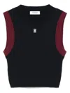 Sandro Ribbed Vest In Black