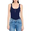 SANDRO SANDRO RIBBED VEST TOP