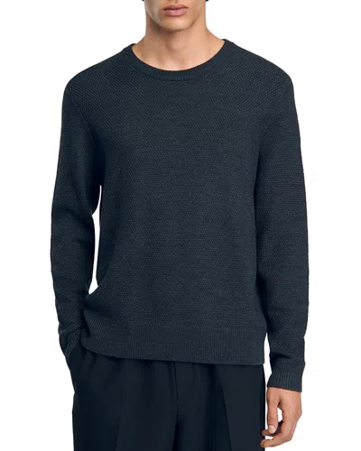 Sandro Rice Crewneck Sweater In Storm