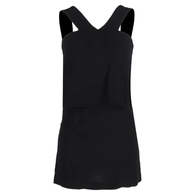 Sandro Rigolo Mini Dress In Black Viscose