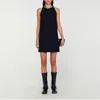 Sandro Robe À Col Bijoux In Black