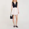 Sandro Robe Courte Bicolore