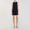 Sandro Robe Courte Strassée In Black