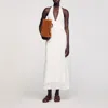 Sandro Robe Longue En Maille In White