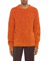 Sandro Roberto Oversized Crewneck Sweater In Orange