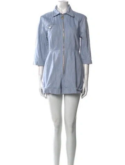 Pre-owned Sandro Romper In Blue