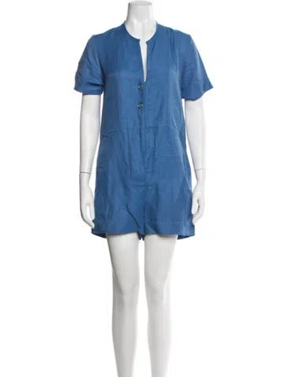 Pre-owned Sandro Romper In Blue