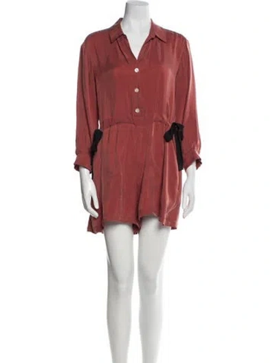 Pre-owned Sandro Romper In Red