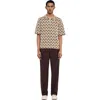 Sandro Rope Jacquard Cardigan Shirt In Neutral