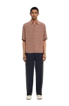 Sandro Rope Print Shirt In Brown
