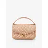 SANDRO SANDRO ROSES YZA NANO QUILTED-LEATHER SHOULDER BAG
