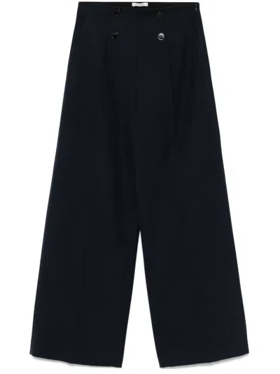 Sandro Royaume Trousers In Blue
