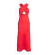 Sandro Womens Rouges Wraparound Sleeveless Woven Maxi Dress