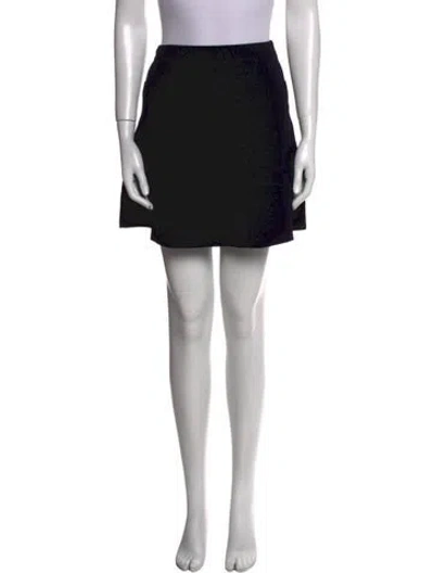Pre-owned Sandro Ruffle Embellishment Mini Skirt In Black
