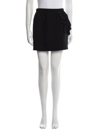 Pre-owned Sandro Ruffle Embellishment Mini Skirt In Black