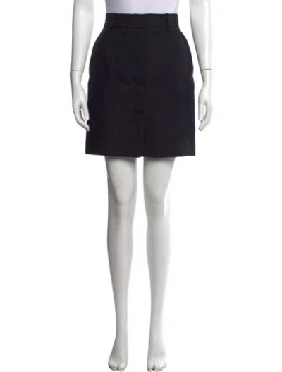 Pre-owned Sandro Ruffle Embellishment Mini Skirt In Black