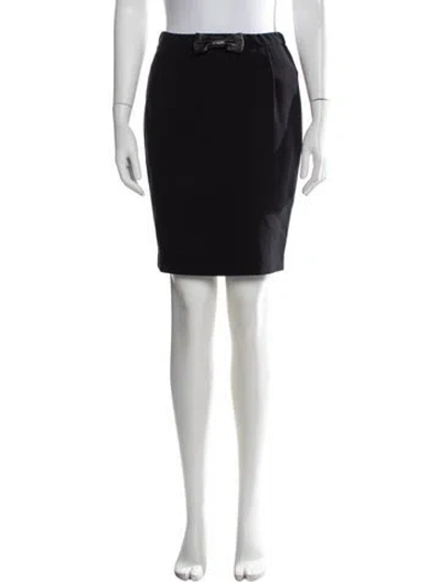 Pre-owned Sandro Ruffle Embellishment Mini Skirt In Black
