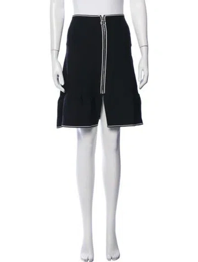 Pre-owned Sandro Ruffle Embellishment Mini Skirt In Black