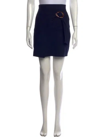 Pre-owned Sandro Ruffle Embellishment Mini Skirt In Black