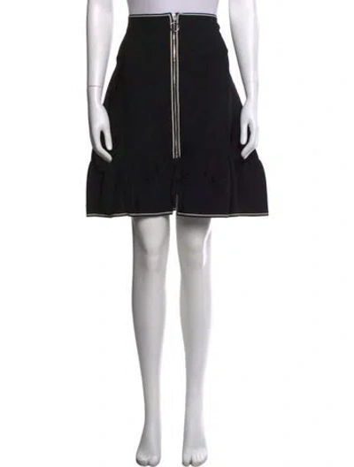 Pre-owned Sandro Ruffle Embellishment Mini Skirt In Black
