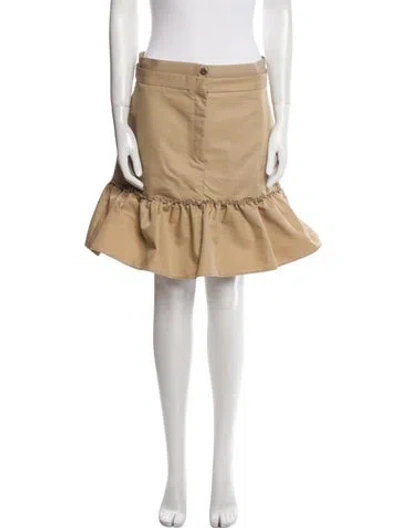 Pre-owned Sandro Ruffle Embellishment Mini Skirt In Neutral