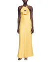 Sandro Floral Detail Maxi Dress In Straw