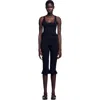 Sandro Ruffled Top In Black