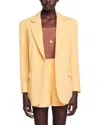 Sandro Ryan Blazer In E120-jaune Orange