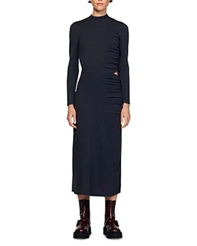 slim fit dress slacks Sandro Grey Mini Shirt Dress Fr34 UK 6 main image 0