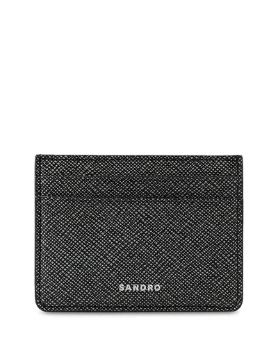 Sandro Saffiano Leather Card Case
