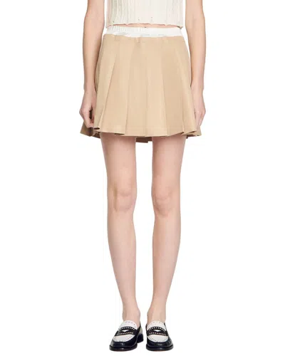 Sandro Salome Skirt In Brown