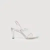 Sandro Paris Metallic Faye Heeled Sandals 70 In Multi