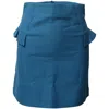Sandro Sando Paris High Waisted A-line Mini Skirt In Blue Cotton In Blue