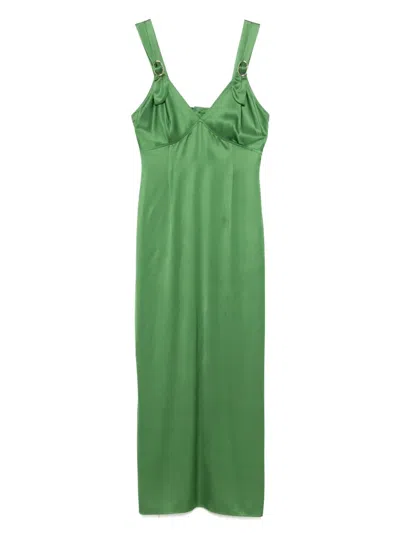 Sandro Cecile Fluid Satin Effect Dress