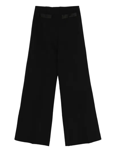Sandro Hose Mit Satineinsatz In Black
